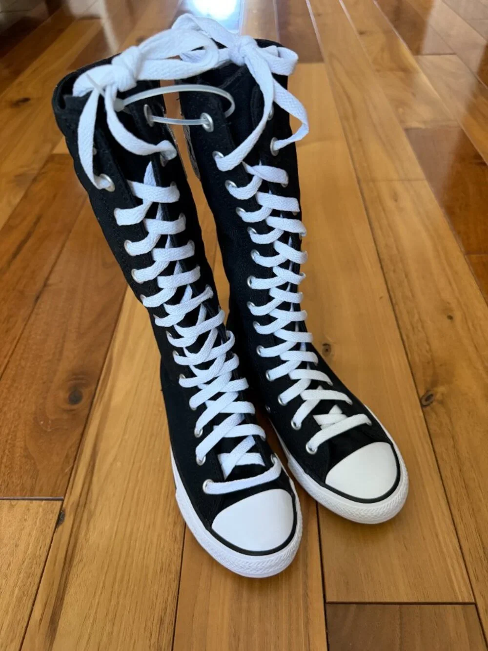 Converse Chuck Taylor All Star XHi Kids Size 1 Black High Top Sneakers NWOB
